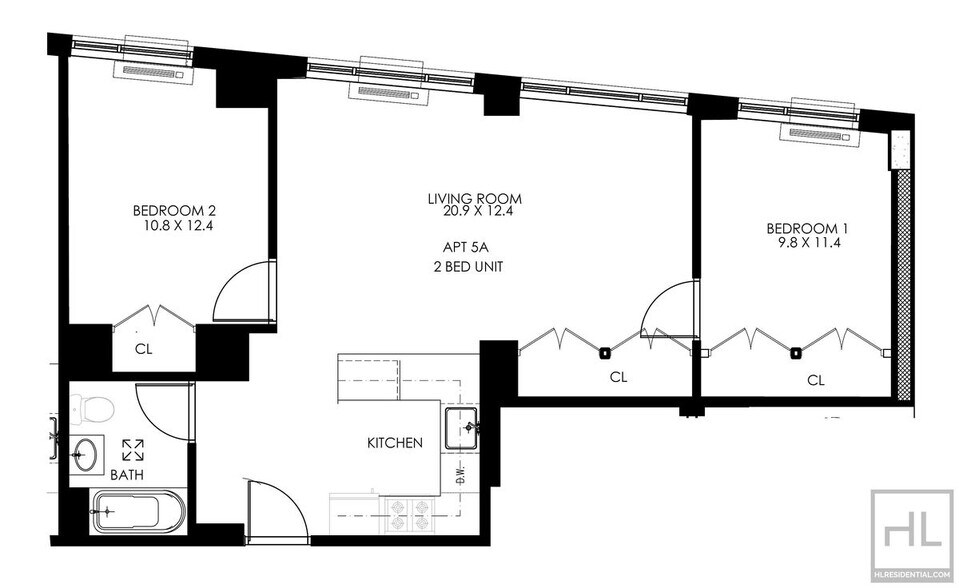 Building Photo - Spacious 2BR with Great Light – Modern Building