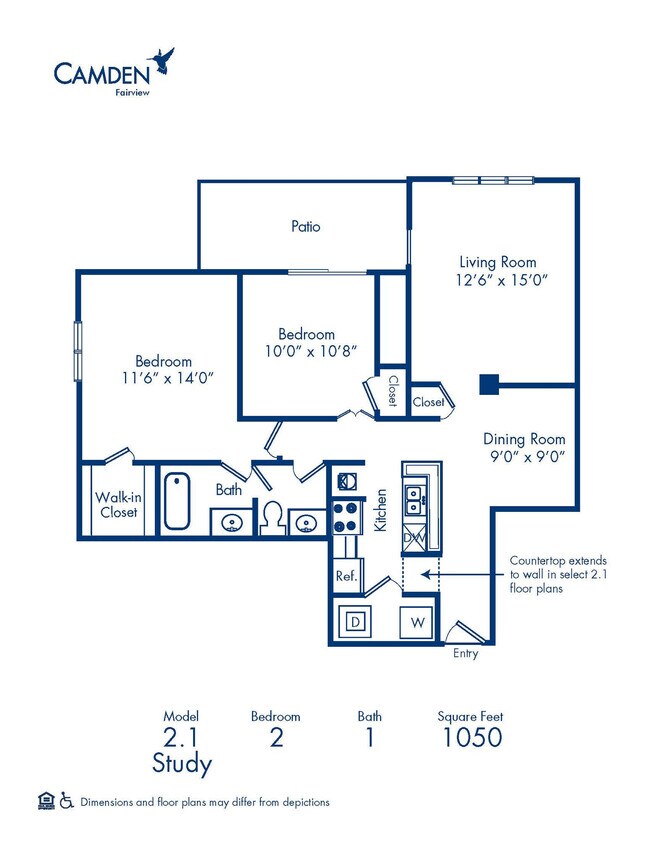 Floorplan - Camden Fairview