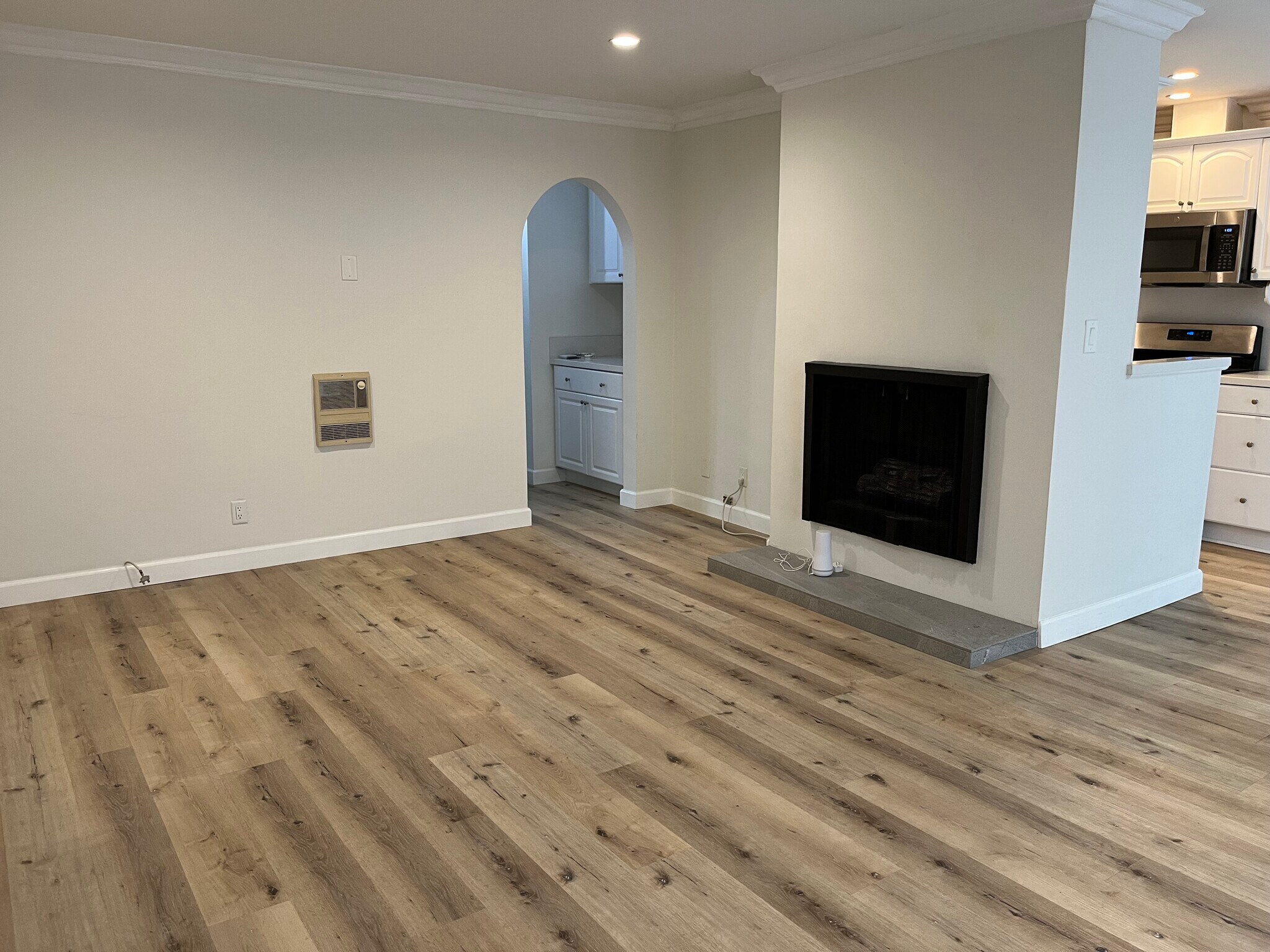 Details - cute arch and fireplace - 1021 5th St