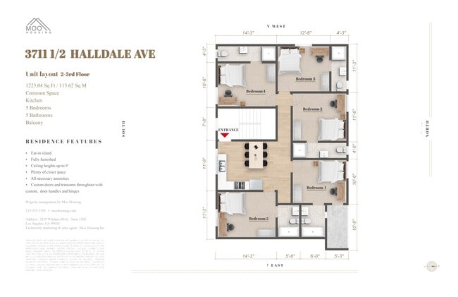 Floorplan - 1530 W 37th St -- Housing near USC/Ktown