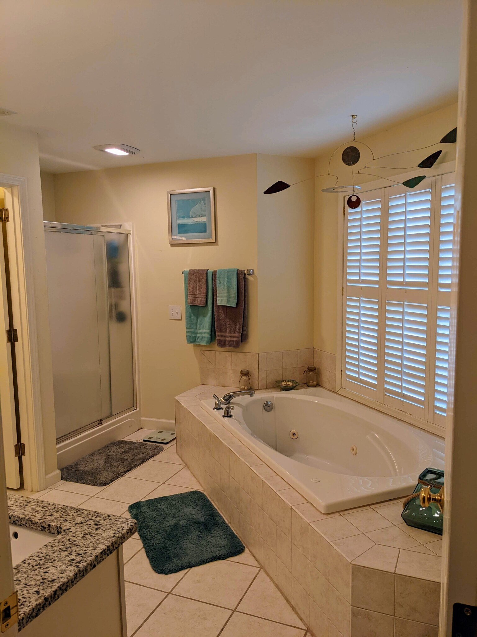 View from the doorway into the master bath. - 424 Commerce Ave