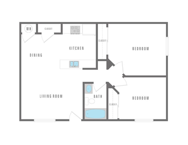 2 Bedroom 1 Bath 672 sqft - La Ensenada Villas