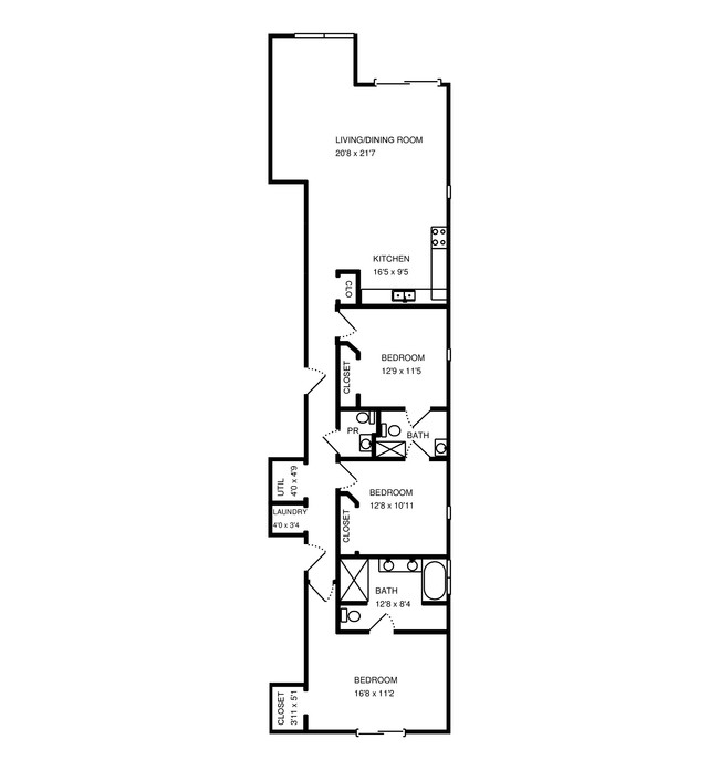 Floorplan - 3221 Sheffield