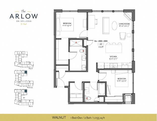 Floorplan - The Arlow on Kellogg