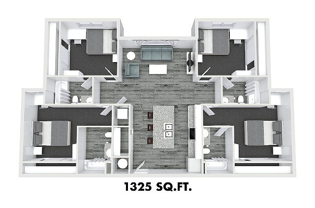 4 Bed 4 Bath A - Nine At Memphis