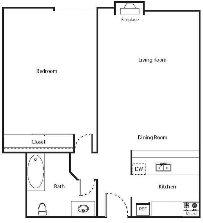 Floorplan - The Tower at Hollywood Hills