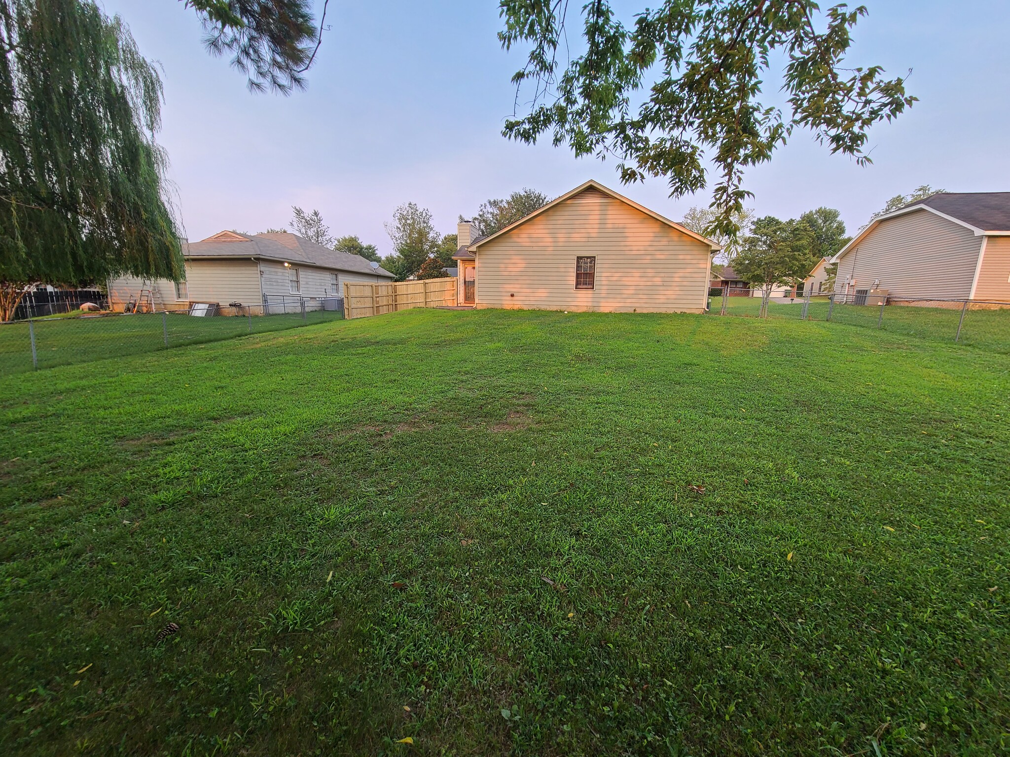 Fenced backyard - 104 Bridgestone Dr NE