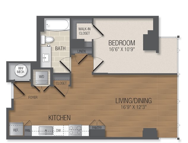 Floorplan - The Acadia at Metropolitan Park