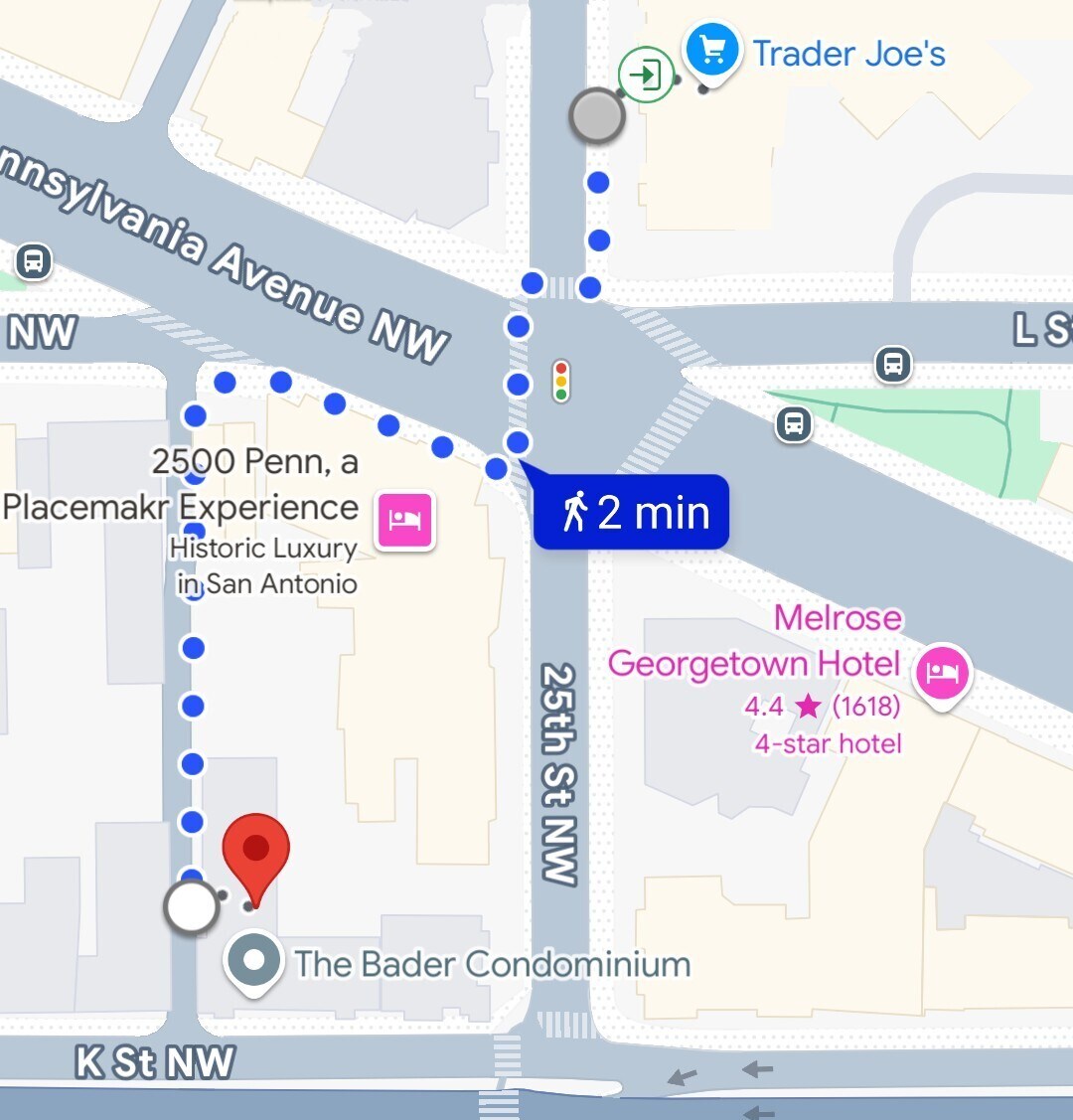 To Trader Joe's! - 2515 K St NW