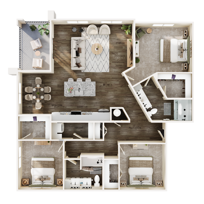 Floorplan - Somerset Upscale Apartments