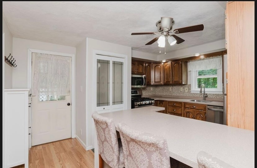 Kitchen and back entrance - 167 Mendon Rd