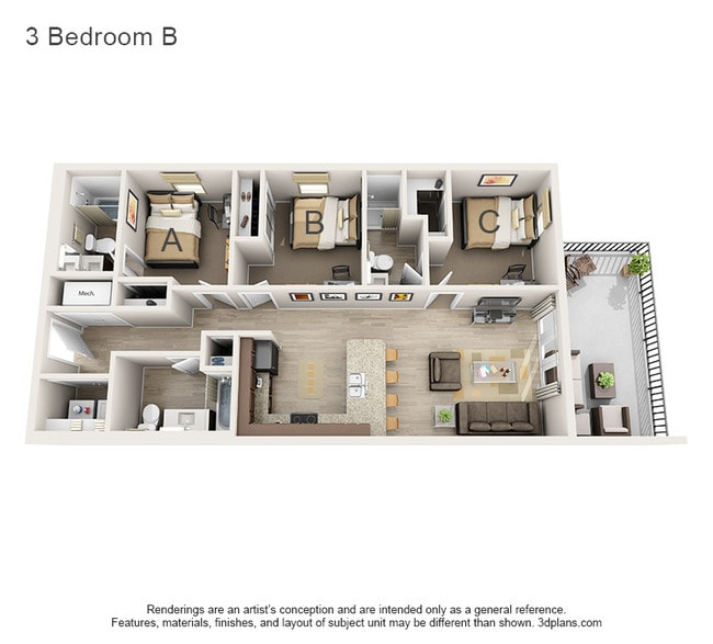 Floorplan - 507 Second | Student Housing