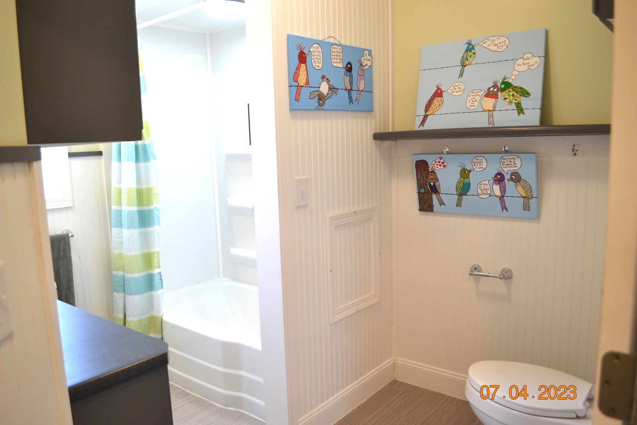 upstairs full bath has a tub/shower combo - 222 W Peck St