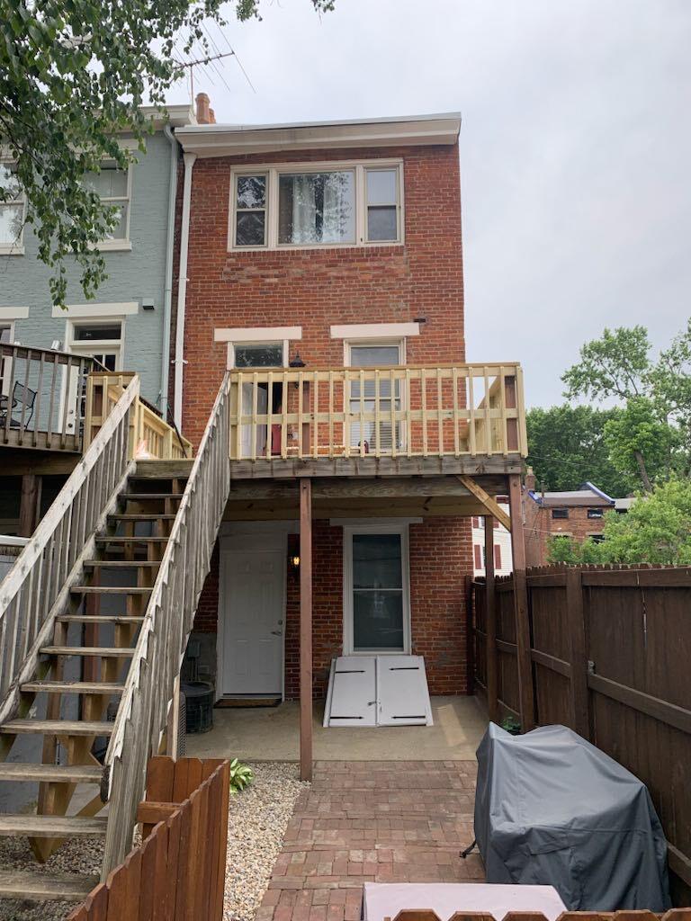 New Patio/deck - 1619 Mansfield St