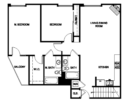 2BR/2BA - The Social Apartments