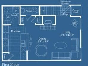 Towns Of Chapel Hill - Ft. Worth - 2.5 Beds - 2.5 Baths - 1164 Sq. ft. - Towns Of Chapel Hill