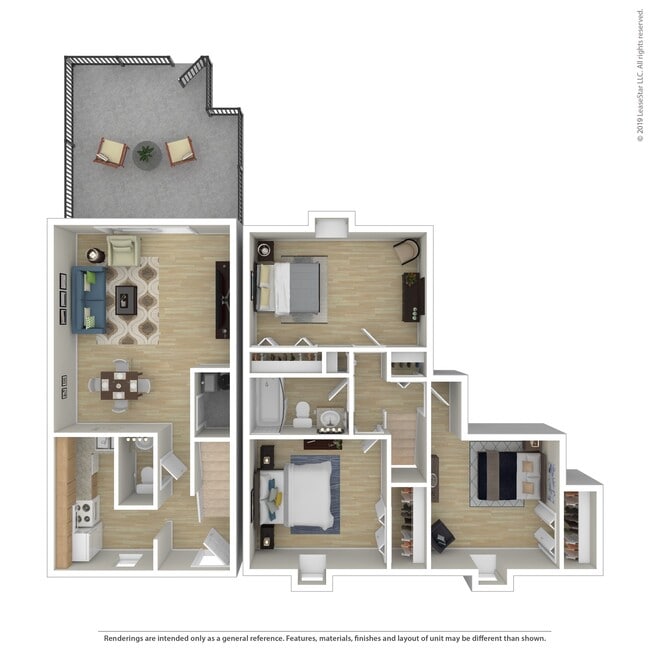 Floorplan - Stratford Hills Apartment and Townhomes