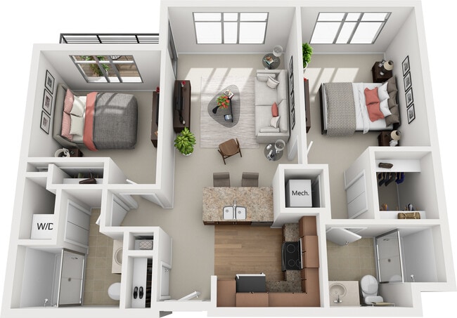 Floorplan - The Enclave Luxury Apartments