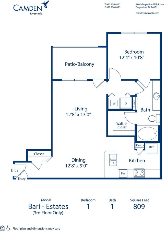 Floorplan - Camden Riverwalk