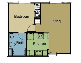 1BR/1BA - Vintage Hills Senior Apartments | Affordable Apartments 55+