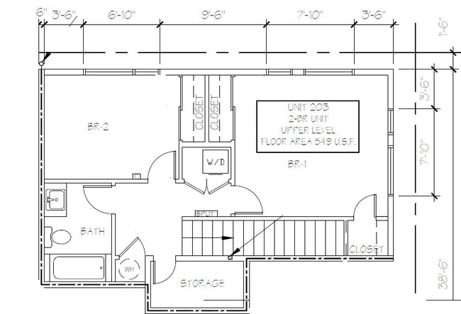 2BR, 1.5BA -1,083 sqft - Skidmore Apartments