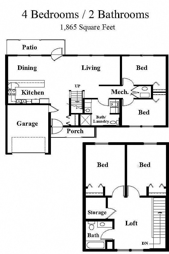 Floorplan - Boulder Ridge Townhomes