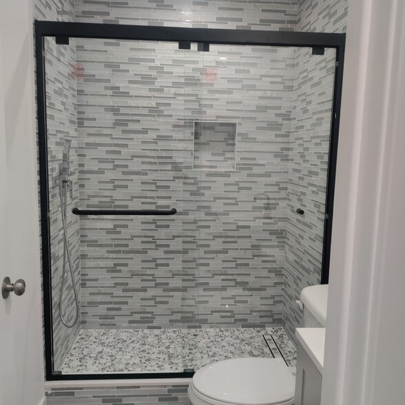 custom made shower - 110 E 76th Pl