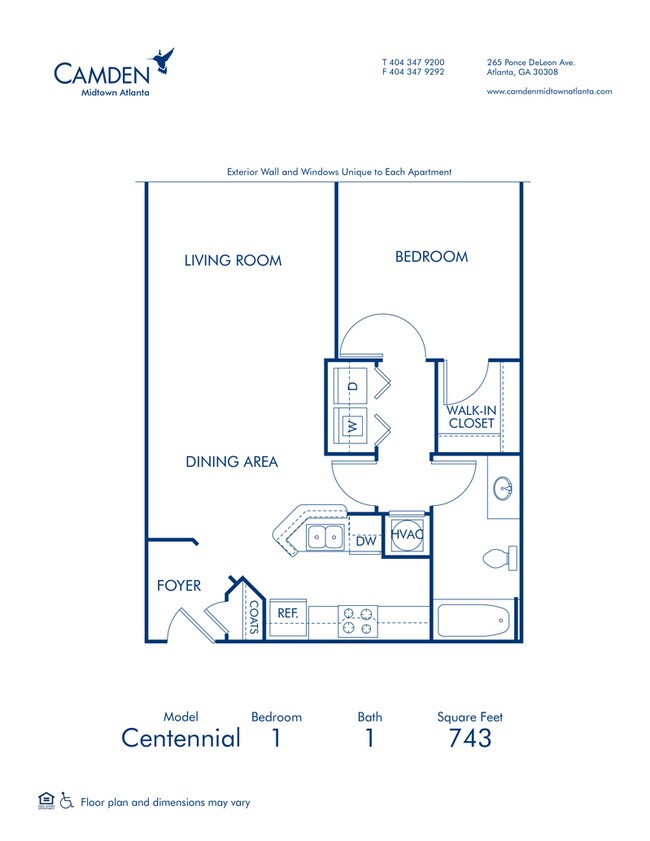 Floorplan - Camden Midtown Atlanta