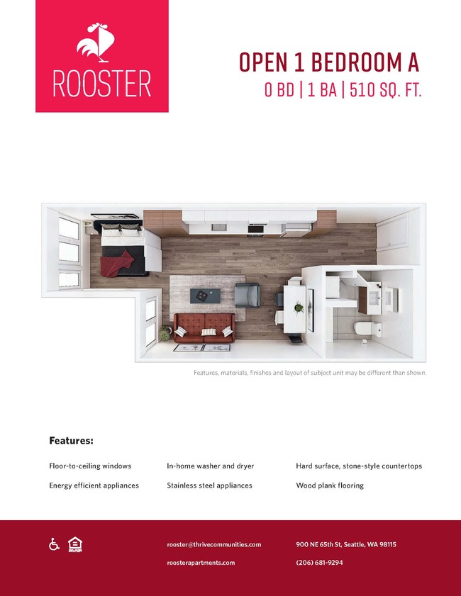 Floorplan - Rooster Apartments