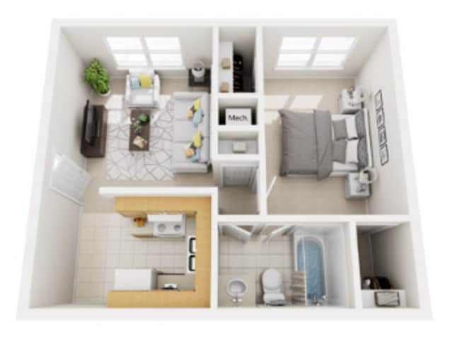 Floorplan - Coachlight Apartments