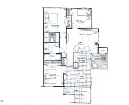 3BR/2BA - Avonlea Apartments