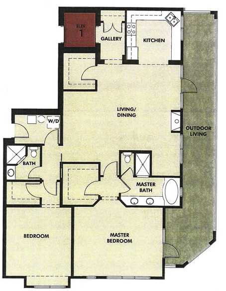 2BR/2BA - Overlook at Westover Hills