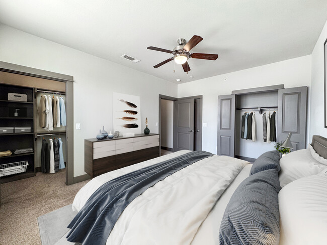 Experience elegance and comfort in this modern bedroom design. - Midtown Houston Living