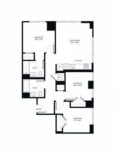 Floorplan - Third at Bankside