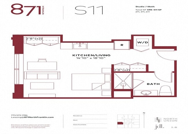 Floorplan - 871 N Franklin