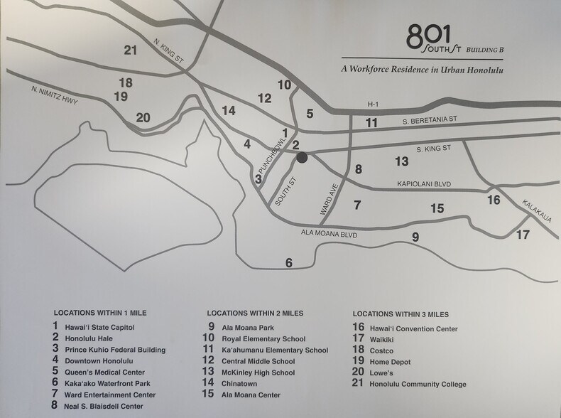 Prime location in heart of Honolulu - 801 South St