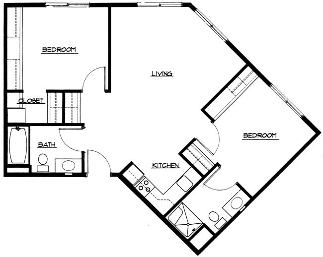 2BR/2BA - Mill Ridge Village Retirement Community