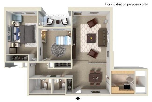 Floorplan - Serafino Square Luxury Apartments