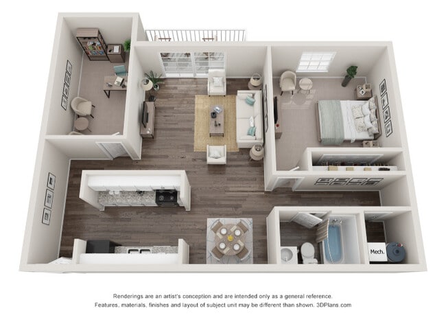Floorplan - Colonial Towne Apartments