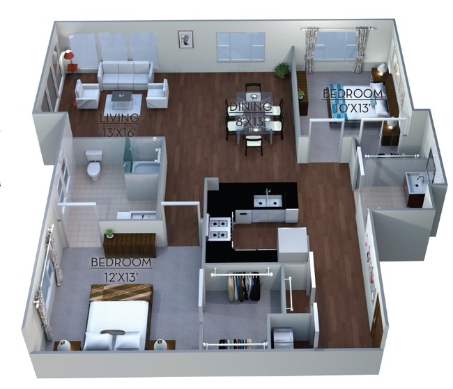 Floorplan - Linea Cambridge Apartments