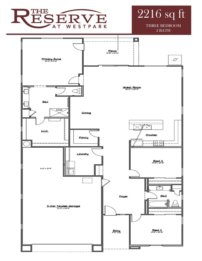 Floorplan - The Reserve at Westpark IV