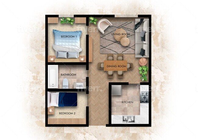 Floorplan - Pinewood Manor Apartments