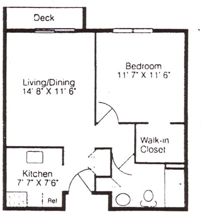 1BR/1BA - Colonial Woods