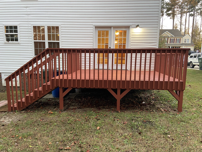 Back deck - 1309 Ujamaa Dr