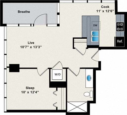 Floorplan - Reside on Green Street