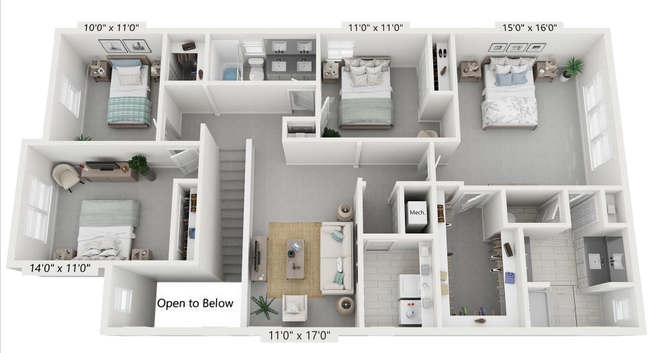 Floorplan - Nuvo- Boca Single Family Homes and Townhomes