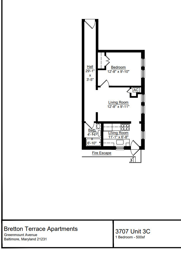 Floorplan - Bretton Terrace Apartments