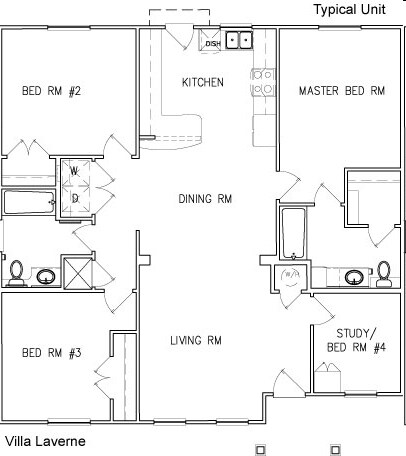 4BR/2BA - Villa Laverne