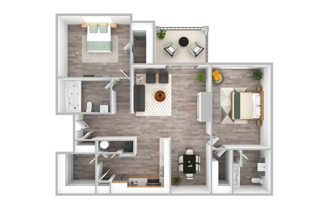 2 Bedroom | 2 Bath | 1151 SF - Avalon Oaks Apartments
