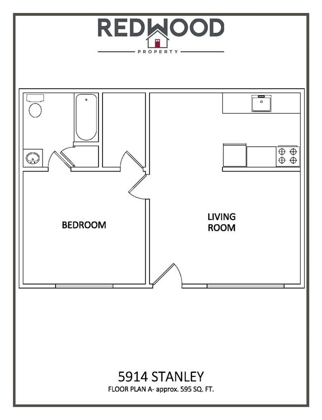 Floorplan - The Brentwood - 5914 Stanley Avenue Apartm...
